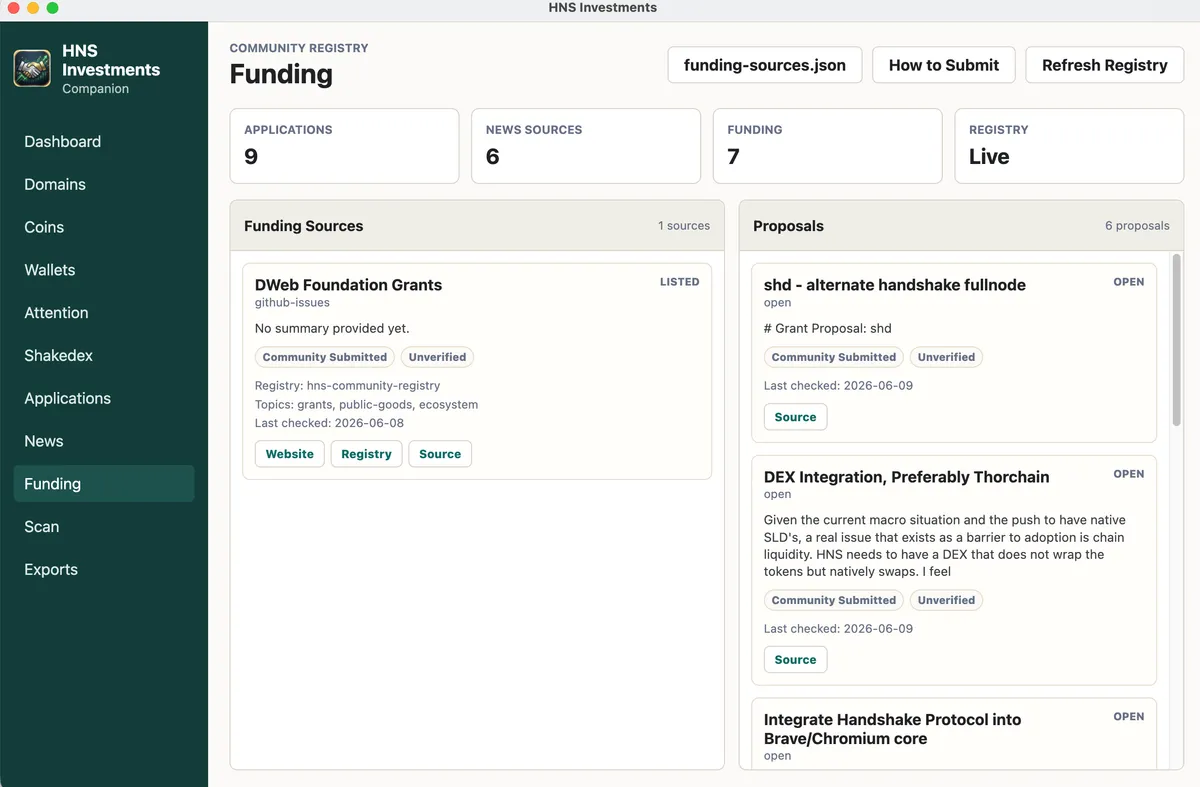 Funding and Wallet Screen