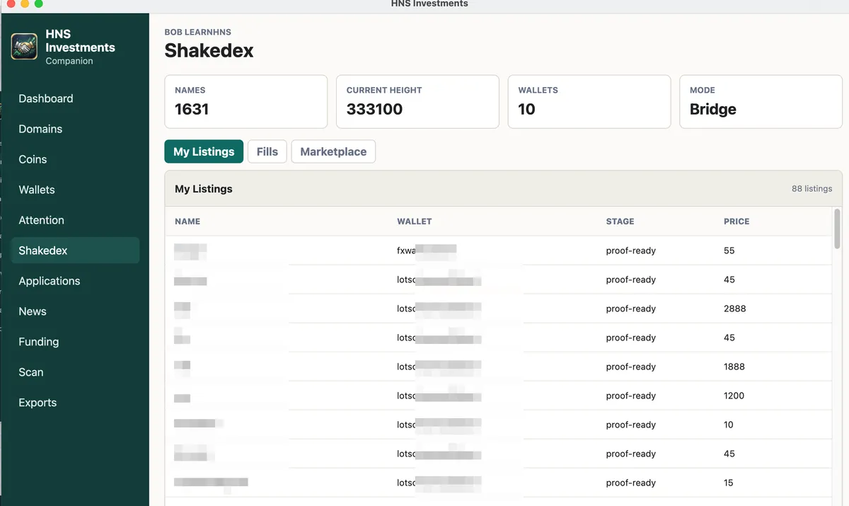 Shakedex Screen